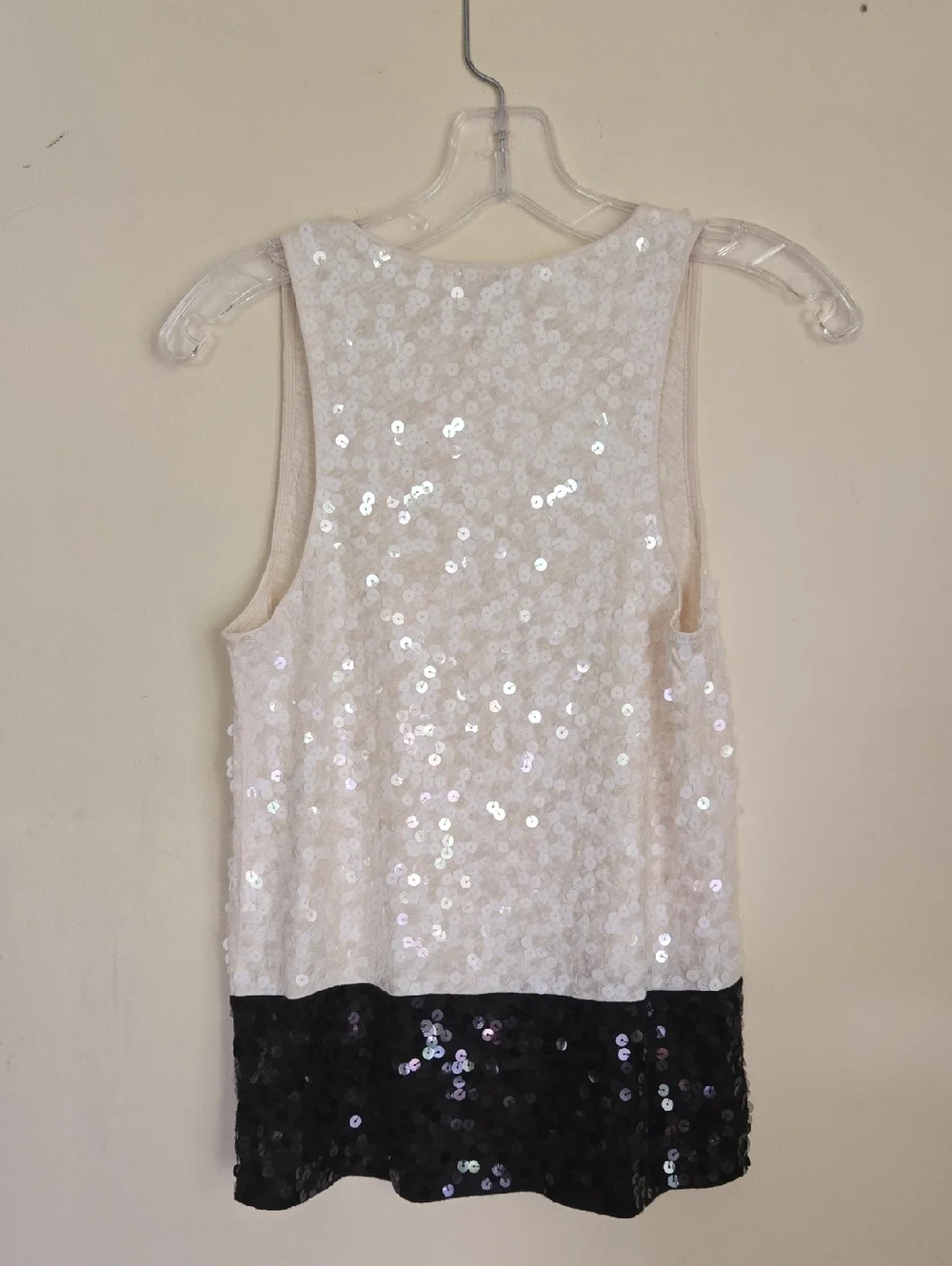 J. Crew Two-Tone Sequin Tank Top Fall 2015